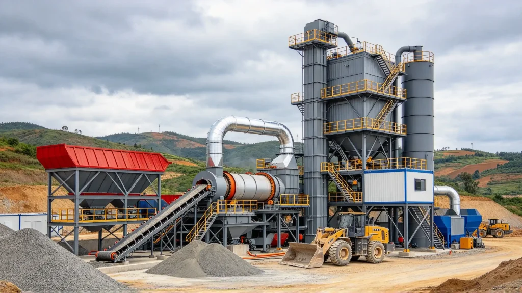RLB2000 Asphalt Hot Recycling Plant (Medium-Large Drum Type RAP Asphalt Processing Equipment) Asphalt plant equipment factory photo LIJIU