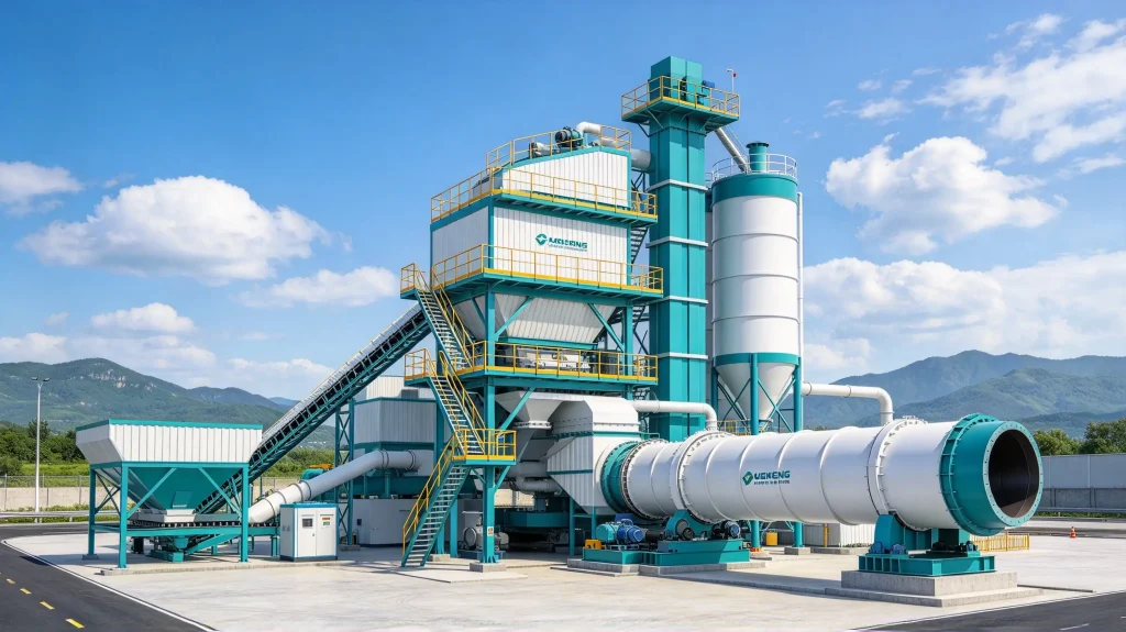 RLB2000 Asphalt Hot Recycling Plant (Medium-Large Drum Type RAP Asphalt Processing Equipment) Asphalt plant equipment factory photo LIJIU