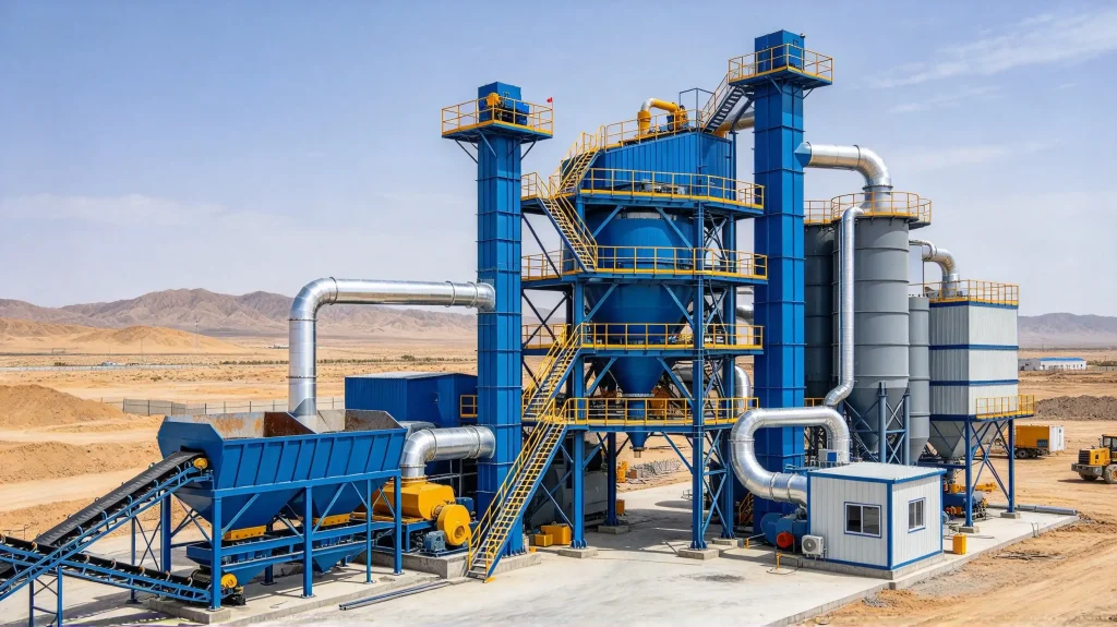 RLB2000 Asphalt Hot Recycling Plant (Medium-Large Drum Type RAP Asphalt Processing Equipment) Asphalt plant equipment factory photo LIJIU