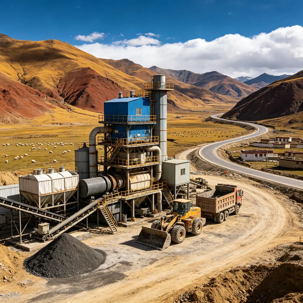 LB1000 Asphalt Mixing Plant (60-80t/h Modular Asphalt Batching Plant) Asphalt plant equipment factory photo LIJIU