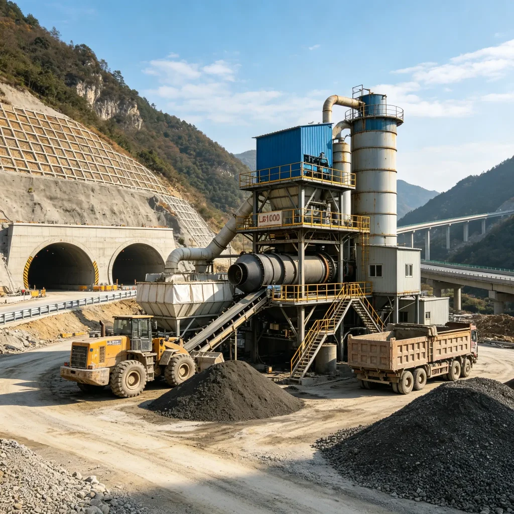 LB1000 Asphalt Mixing Plant (60-80t/h Modular Asphalt Batching Plant) Asphalt plant equipment factory photo LIJIU