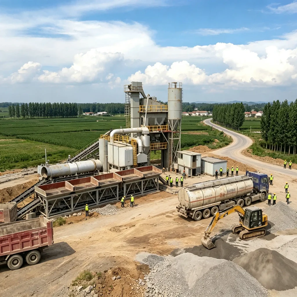 LB1500 Asphalt Mixing Plant (100-140t/h Modular Asphalt Batching Plant) Asphalt plant equipment factory photo LIJIU