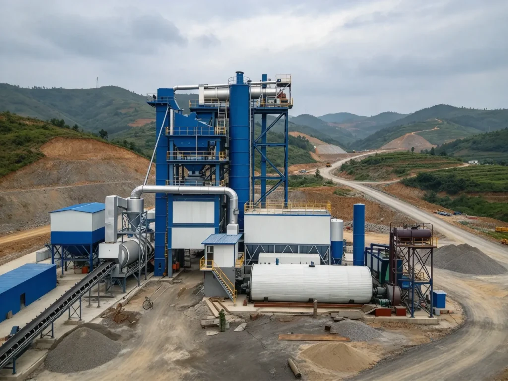 RLB1000 Asphalt Hot Recycling Plant (80t/h Drum Type Asphalt RAP Mixing Equipment) Asphalt plant equipment factory photo LIJIU