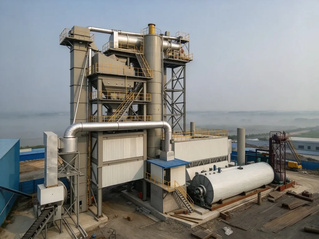 RLB1000 Asphalt Hot Recycling Plant (80t/h Drum Type Asphalt RAP Mixing Equipment) Asphalt plant equipment factory photo LIJIU